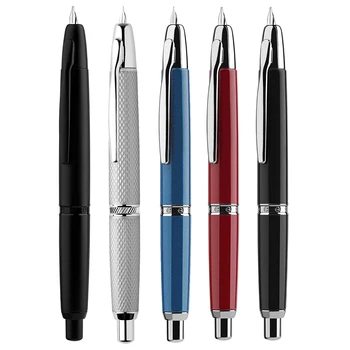 Majohn A1 Ištraukiama Fontanas Pen, Papildomų Baudos Plunksnų Metalo su Clip / No Clip & Converter Rašyti